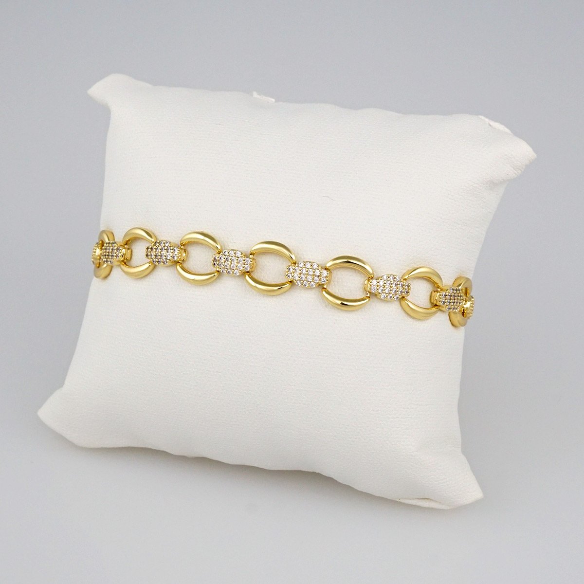 Bracelets Woman/ Pulseras mujer/ Zircon Stone/ 14K Real Color// B423 - Image 2
