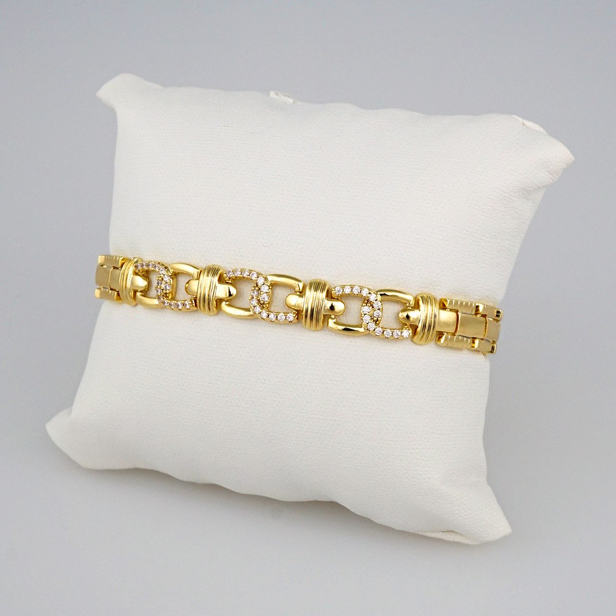 Bracelets Woman/ Pulseras mujer/ Zircon Stone/ 14K Real Color// B424 - Image 2