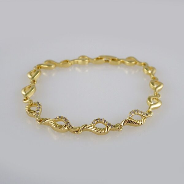 Bracelets Woman/ Manillas Mujer/ 14K Real Color/Zircon Stone// B441