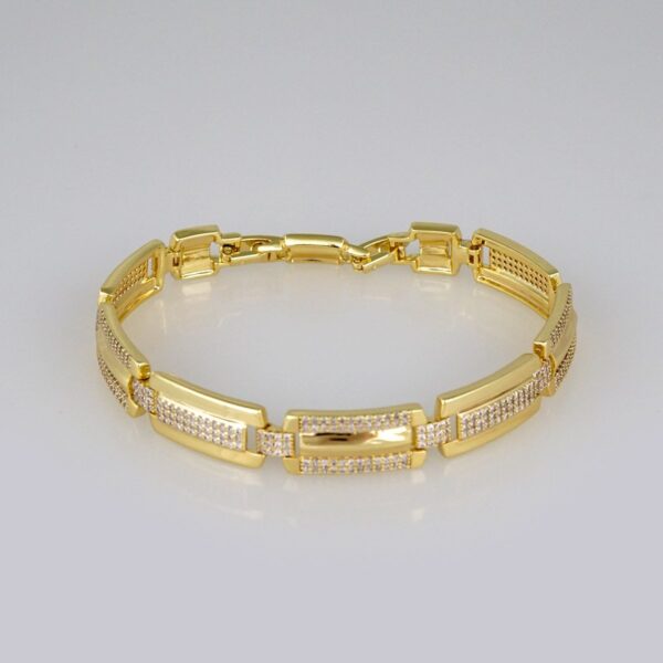 Bracelets Women/ Pulseras Dama/  Zircon Stone/  14K Real Color// B447