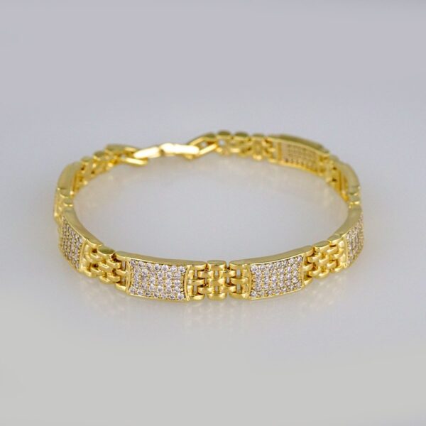 Bracelets Women/ Manillas Mujer/  14K Real Color/  Zircon Stone// B465