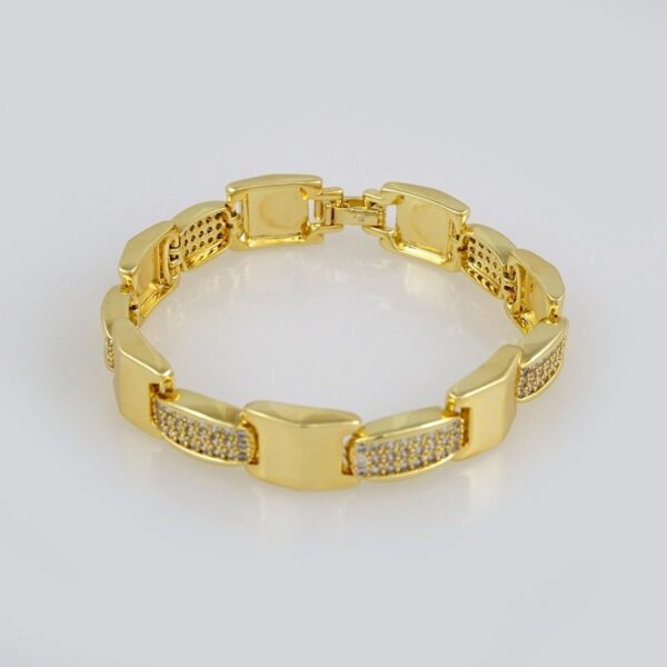 Bracelets Women/ Manillas Mujer/  14K Real Color/  Zircon Stone// B477
