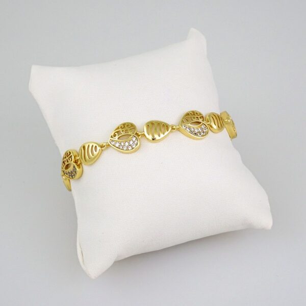 Woman Bracelets/ Pulseras Dama/  Zircon Stone/ 14K Real Color// B510