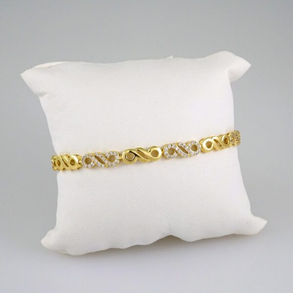 Women Bracelets/ Pulseras Dama/  Zircon Stone/ 14K Real Color// B517