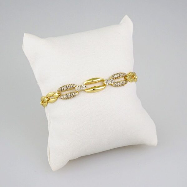 Women Bracelets/ Pulseras Dama/  Zircon Stone/ 14K Real Color// B542