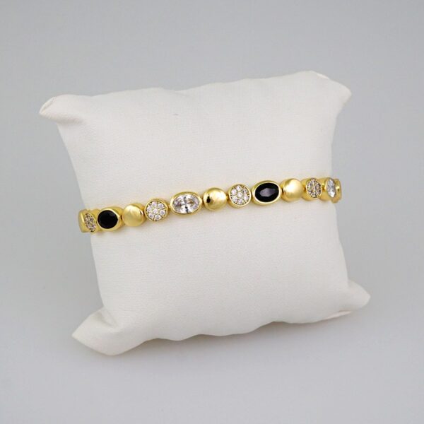 Women Bracelets/ Pulseras Dama/  Zircon Stone/ 14K Real Color// B551