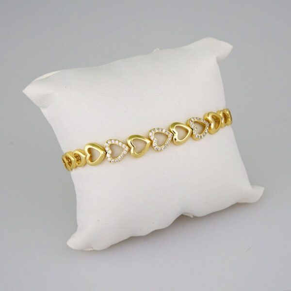 Women Bracelets/ Pulseras Dama/  Zircon Stone/  14K Real Color// B561