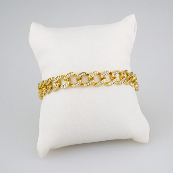 Women Bracelets/ Pulseras Dama/  Zircon Stone/  14K Real Color// B576