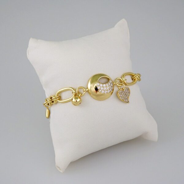 Women Bracelets/ Pulseras Dama/  Zircon Stone/  14K Real Color// B603