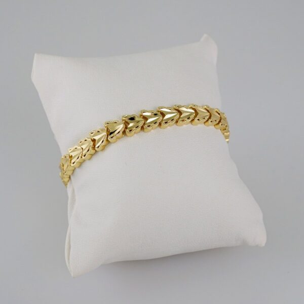 Women Bracelets/ Pulseras Dama/  Plain/  14K Real Color// B610