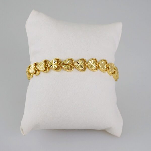 Women Bracelets/ Pulseras Dama/  Plain/  14K Real Color// B615