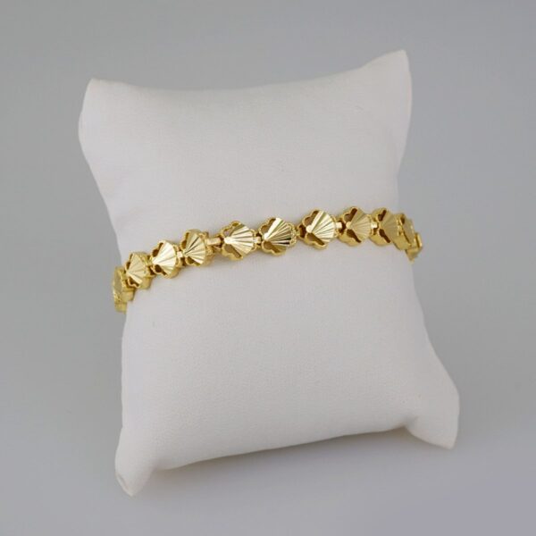 Women Bracelets/ Pulseras Dama/  Plain/  14K Real Color// B617