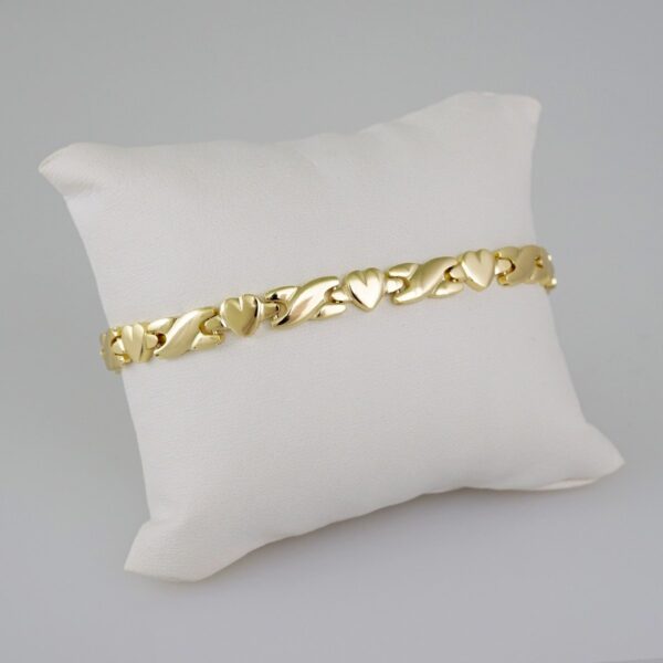 Women Bracelets/ Pulseras Dama/  Plain/  14K Real Color// B618