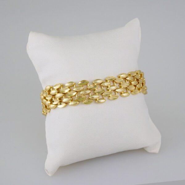 Women Bracelets/ Pulseras Dama/  Plain/  14K Real Color// B619