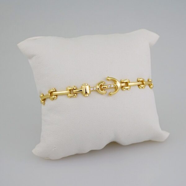 Women Bracelets/ Pulseras Dama/ Zircon Stone/14K Real Color// B623