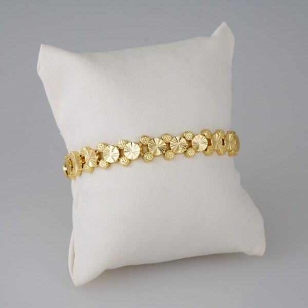 Women Bracelets/ Pulseras Dama/  Plain/  14K Real Color//B641