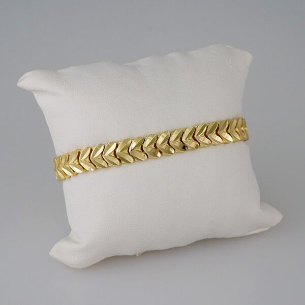 Women Bracelets/ Pulseras Dama/  Plain/  14K Real Color// B642