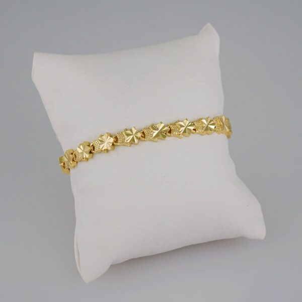 Women Bracelets/ Pulseras Dama/  Plain/  14K Real Color// B643