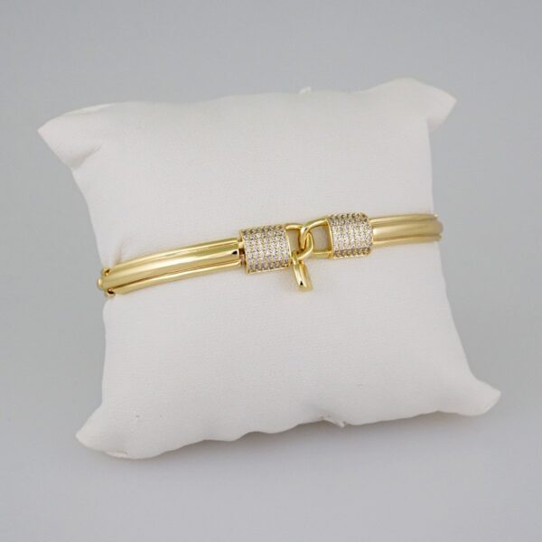 Women Bracelets/ Pulseras Dama/  Zircon Stone/  14K Real Color// B649