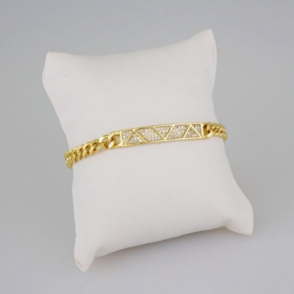Women Bracelets/ Pulseras Dama/  Zircon Stone/  14K Real Color// B650