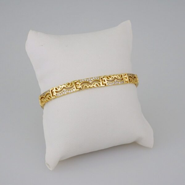 Women Bracelets/ Pulseras Dama/  Zircon Stone/  14K Real Color// B655
