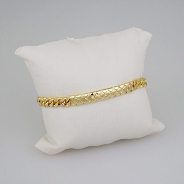 Women Bracelets/ Pulseras Dama/  Zircon Stone/  14K Real Color// B661