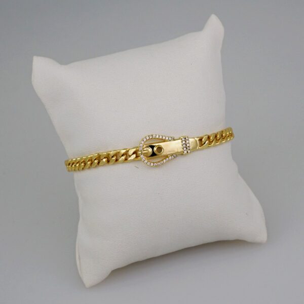 Women Bracelets/ Pulseras Dama/  Zircon Stone/  14K Real Color// B663