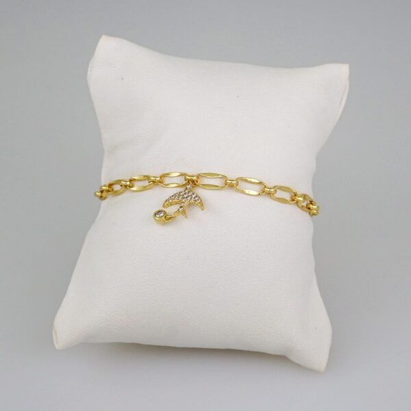 Women Bracelets/ Pulseras Dama/  Zircon Stone/  14K Real Color// B665