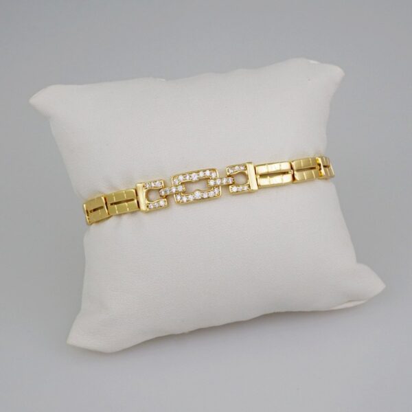 Women Bracelets/ Pulseras Dama/  Zircon Stone/  14K Real Color// B666