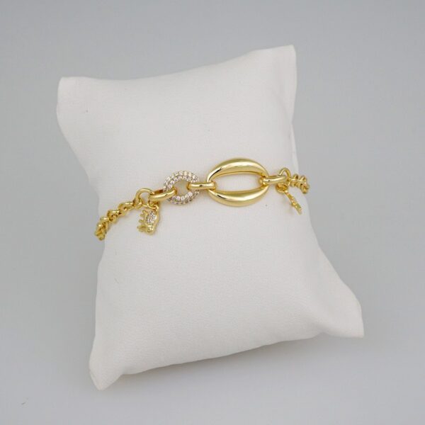 Women Bracelets/ Pulseras Dama/  Zircon Stone/  14K Real Color// B668