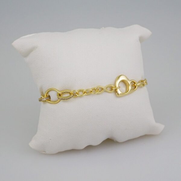 Women Bracelets/ Pulseras Dama/  Zircon Stone/  14K Real Color// B670