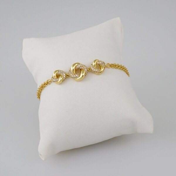 Women Bracelets/ Pulseras Dama/  Zircon Stone/  14K Real Color// B705