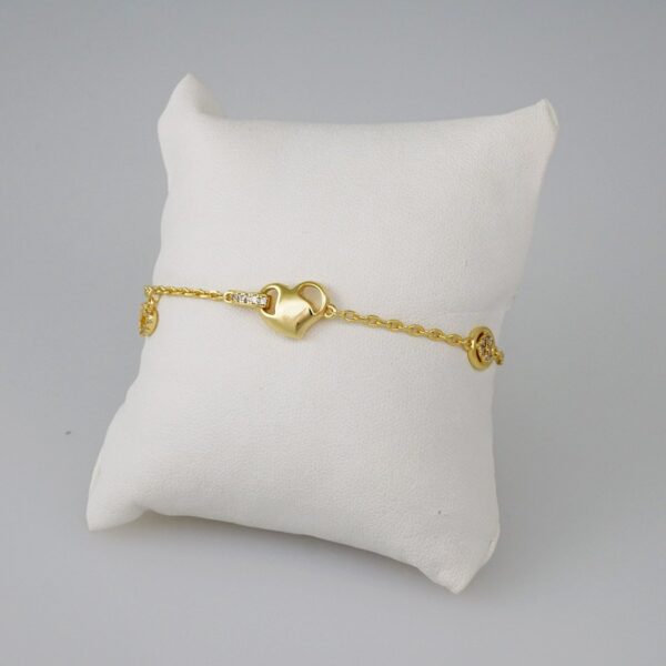 Women Bracelets/ Pulseras Dama/  Zircon Stone/  14K Real Color// B715