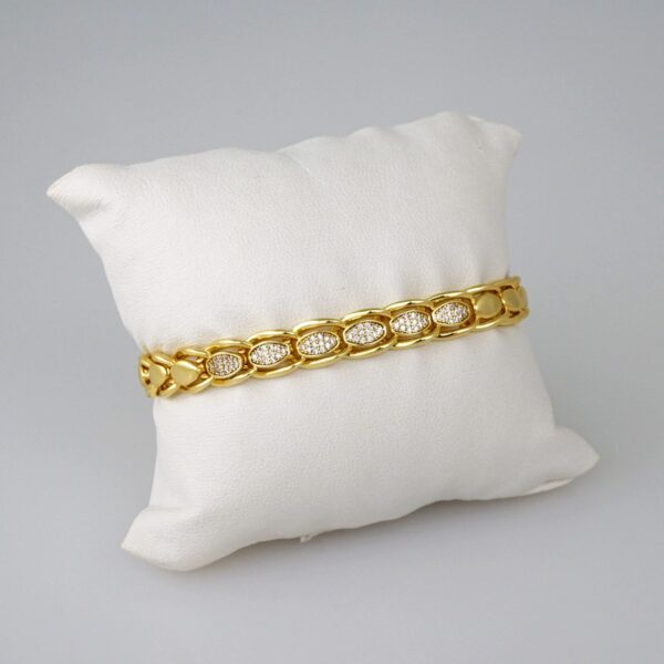 Women Bracelets/ Pulseras Dama/  Zircon Stone/  14K Real Color// B721