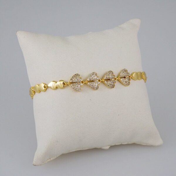 Women Bracelets/ Pulseras Dama/  Zircon Stone/  14K Real Color// B737