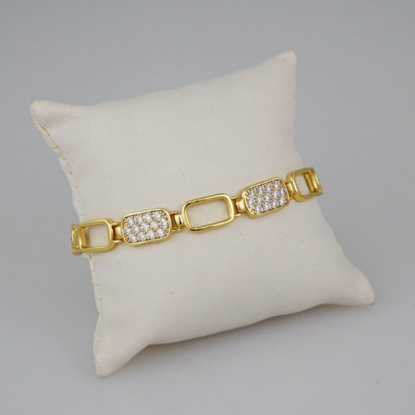 Women Bracelets/ Pulseras Dama/  Zircon Stone/  14K Real Color// B741