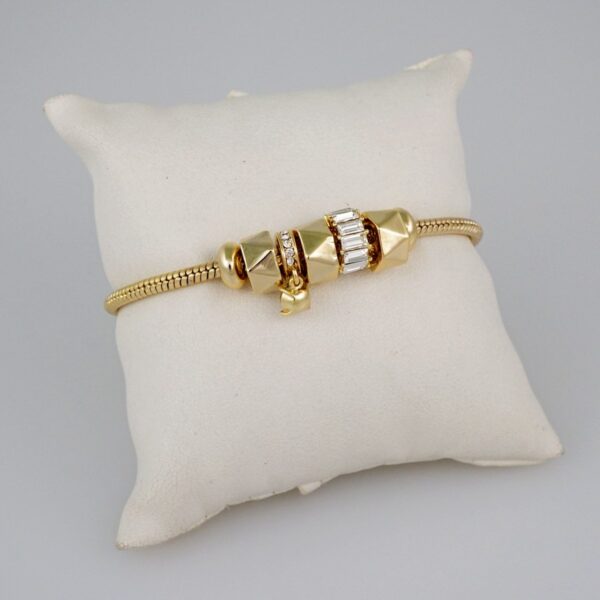 Women Bracelets/ Pulseras Dama/  Zircon Stone/  14K Real Color// B744