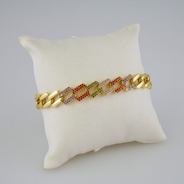 Bracelets Women/ Manillas Mujer/ 14K Real Color/Zircon Stone// B745