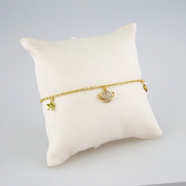Bracelets Women/ Manillas Mujer/  14K Real Color/  Zircon Stone// B760