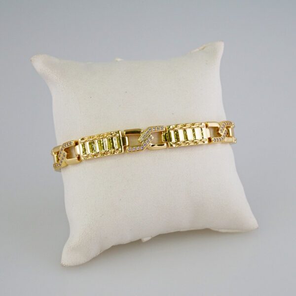 Bracelets Women/ Manillas Mujer/ 14K Real Color/Zircon Stone// B765