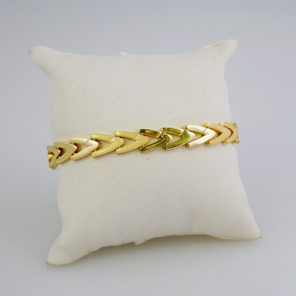 Bracelets Women/ Manillas Mujer/  14K Real Color/  Plain// B772