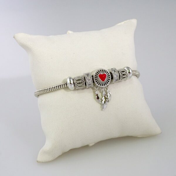Women Bracelets/ Pulseras Dama/  Zircon Stone/  Silver Color// B777