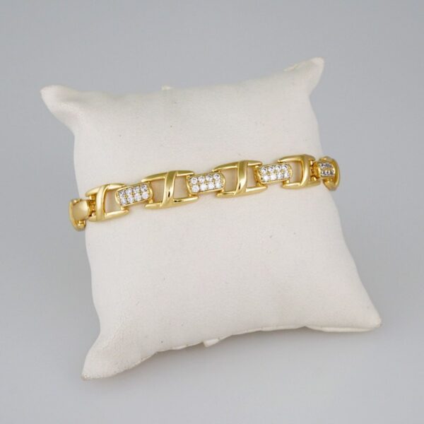 Bracelets Women/ Manillas Mujer/  14K Real Color/  Zircon Stone// B795