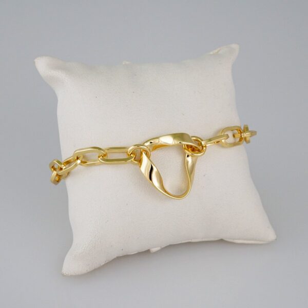 Bracelets Women/ Manillas Mujer/  14K Real Color/  Plain// B797