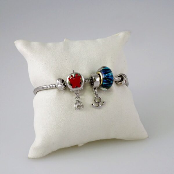 Women Bracelets/ Pulseras Dama/  Zircon Stone/  Silver color// B803