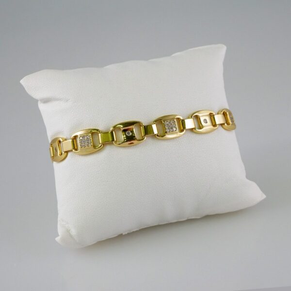 Bracelets Women/ Manillas Mujer/ 14K Real Color/Zircon Stone// B812