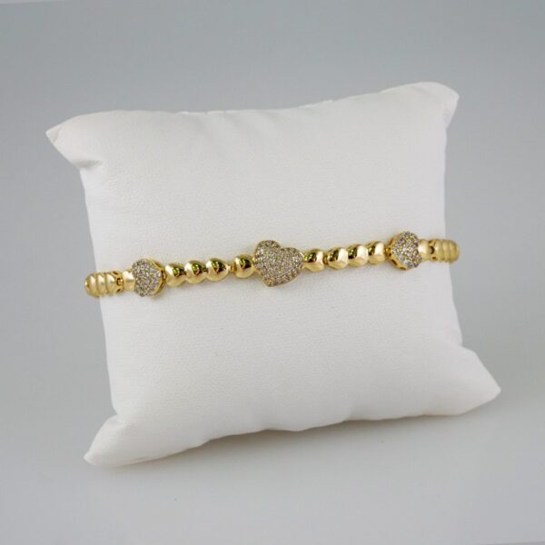 Bracelets Women/ Manillas Mujer/  14K Real Color/  Zircon Stone// B819