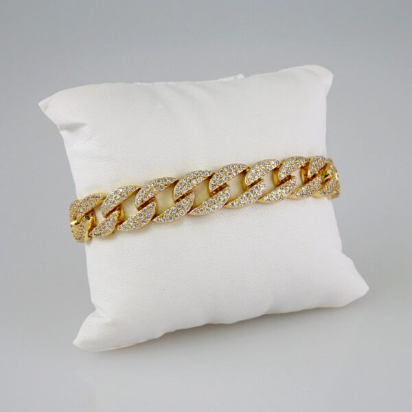 Bracelets Women/ Manillas Mujer/  14K Real Color/  Zircon Stone// B820