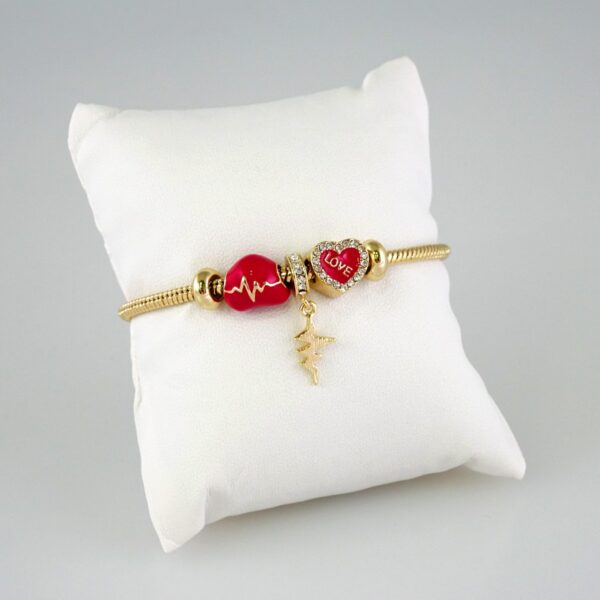 Women Bracelets/ Pulseras Dama/  Zircon Stone/  14K Real Color// B823