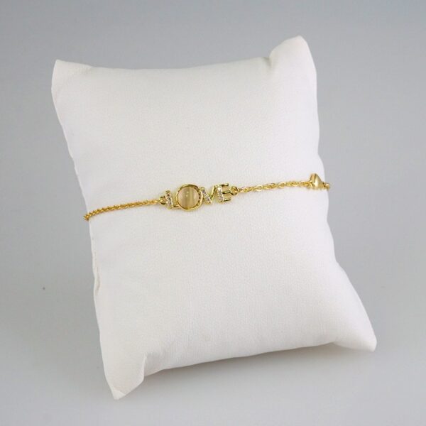 Women Bracelets/ Pulseras Dama/  Zircon Stone/  14K Real Color// B832